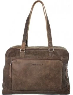 Besace Arthur Et Aston En Cuir Porté épaule Ref_ast36150-b-marron