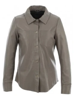 Chemise En Cuir Anae Oakwood Ref 51951 Mastic