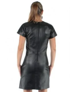 PALLAS Cuir Boutique -PALLAS Cuir Boutique robe bridget waxy giorgio en cuir agneau 1