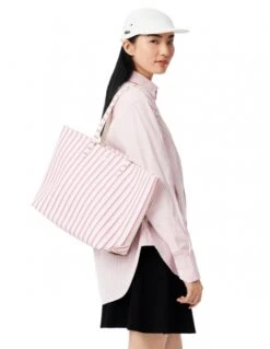 Sac Porte Epaule Lacoste Ref 65012 Q68 Rose 35*30*14 Cm